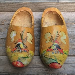 Vintage Holland Wooden Shoes